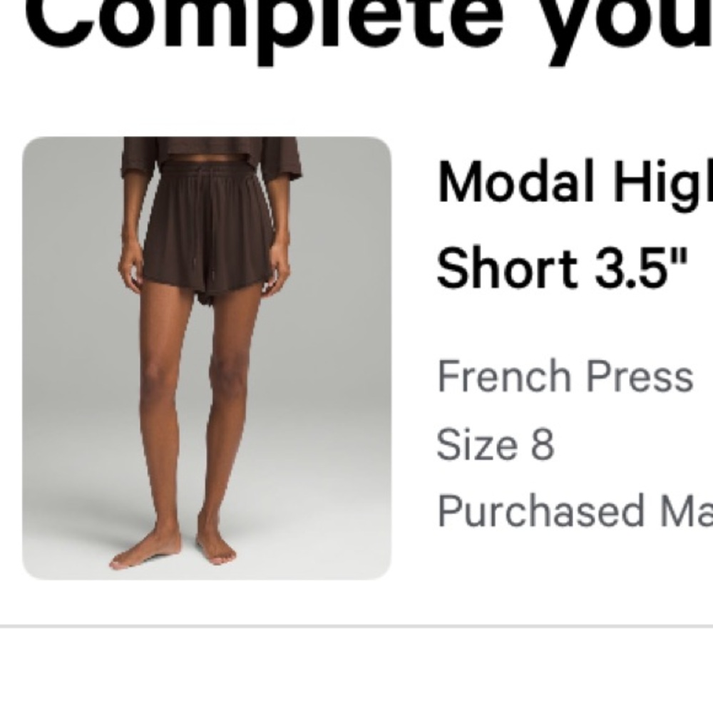 Lululemon Modal High rise relaxed fit lounge size 8